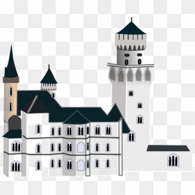 Neuschwanstein Castle Svg Clip Arts - Castle Clip Art, HD Png Download - castle vector png