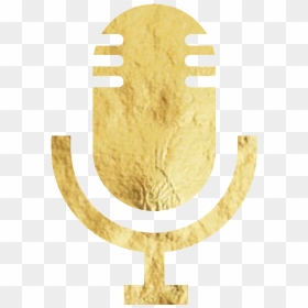 Gold Mic Icons - Emblem, HD Png Download - gold mic png