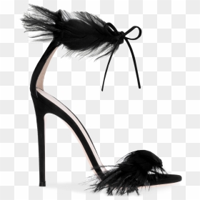 Gianvito Rossi Feather Sandals, HD Png Download - black feathers png