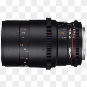 Samyang 100mm T3 1 Sony E Mount, HD Png Download - lentes turn down for what png