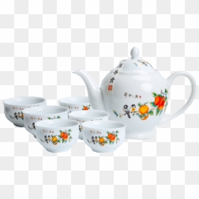 Teapot, HD Png Download - tea set png
