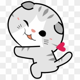Pet Animal Cat Gato Chibi Kawaii Cute Sonrojo Blush - Kawaii Cat Png Transparent, Png Download - kawaii blush png