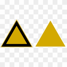 Transparent Gold Triangle Png - Yellow Triangle Transparent Background, Png Download - gold triangle png