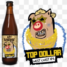 Top Dollar West Coast Ipa - Beer Bottle, HD Png Download - beer bottle vector png