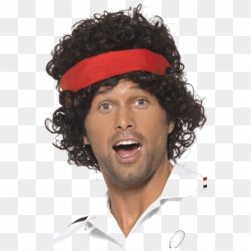 80s Tennis Player - John Mcenroe Wig, HD Png Download - male wig png