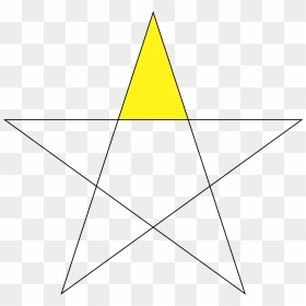 Golden Triangle Pentagram , Png Download - Stella Aurea, Transparent Png - gold triangle png