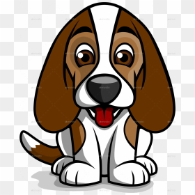 Dog Beagle By Dzenhar - Dogs Beagles Cartoon Black And White, HD Png Download - beagle png