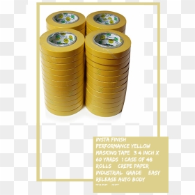 Insta Finish Performance Yellow Masking Tape 1 Case - Money, HD Png Download - money roll png