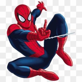 Spider Man Shooting Web Cartoon, HD Png Download - jump png