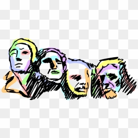 Vector Illustration Of Mount Rushmore National Memorial - Mount Rushmore National Memorial, HD Png Download - mount rushmore png