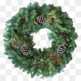 Wreath, HD Png Download - christmas greenery png