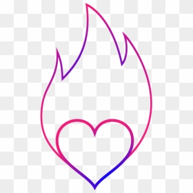 Line Art Api, HD Png Download - purple flame png