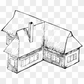 House Drawing 1, HD Png Download - png house