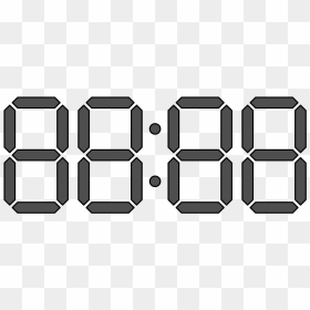 Digital Clock Number Png, Transparent Png - digital clock png