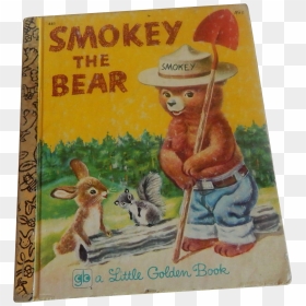 Little Golden Book Smokey The Bear - Png Smokey The Bear Vintage, Transparent Png - smokey the bear png