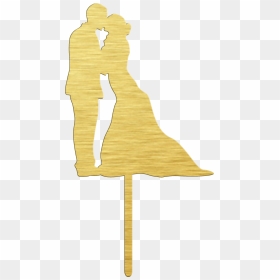 Wedding Couple Cake Topper - Couple Cake Topper Gold, HD Png Download - wedding couple png
