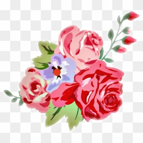 Transparent Vintage Rose Clip Art - Flowers Picsart, HD Png Download - vintage roses png