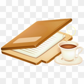 Un Libro Y Una Taza De Café Png Transparente - Portable Network Graphics, Png Download - taza de cafe png