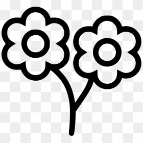 Small Flowers - Small Icon Flower Png, Transparent Png - black flowers png