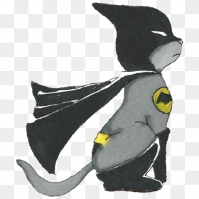 #batcat #batman #superhero #supercat #cat #cape #kitten - Superhero, HD Png Download - superhero cape png