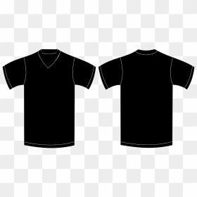 Transparent Basketball Jersey Clipart - Black T Shirt Layout, HD Png Download - white t shirt template png
