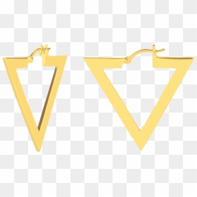 Sign, HD Png Download - gold triangle png