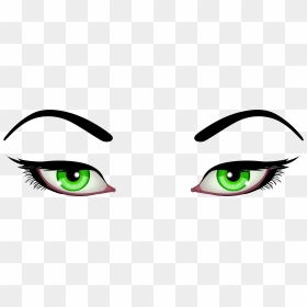 Female Eyes Green Png Clip Art - Cartoon Girls Eyes Png, Transparent Png - green eyes png
