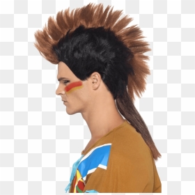 Indian Mohawk Hair, HD Png Download - male wig png