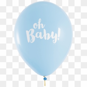 Oh Baby Blue Balloon - Balloon, HD Png Download - blue balloon png