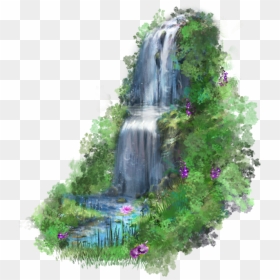 Waterfall Download Desktop Wallpaper - Transparent Waterfall Clipart Png, Png Download - water fall png