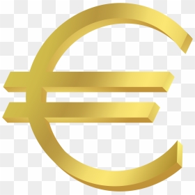 Euro Golden Logo - Transparent Background Euro Sign, HD Png Download - euro png