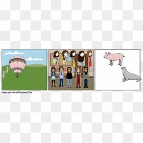 Cartoon, HD Png Download - air balloon png