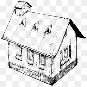 House Drawing 4, HD Png Download - png house