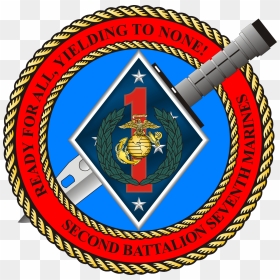 2-7 Battalion Insignia - 2nd Battalion 7th Marines, HD Png Download - usmc png
