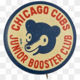Chicago Cubs Junior Booster Chicago Button Museum - Label, HD Png Download - chicago cubs png