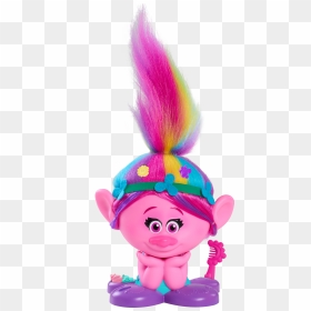 Trolls Poppy True Colors Styling Head , Png Download - Poppy Troll Doll Rainbow, Transparent Png - princess poppy png