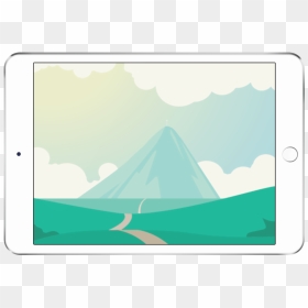 Ipad In Landscape Position Over A Transparent Background - Sail, HD Png Download - ipad png transparent background