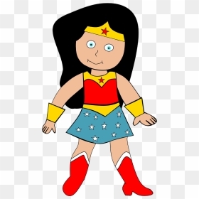 Wonder-woman Kid Clipart - Superhero, HD Png Download - wonderwoman png