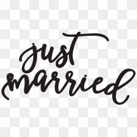 Just Married Svg Cut File - Png Transparent Background Just Married Png, Png Download - just married png