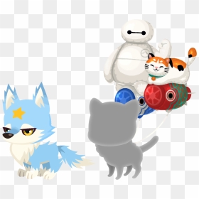 Blue Wolfstar Balloon - Cartoon, HD Png Download - blue balloon png