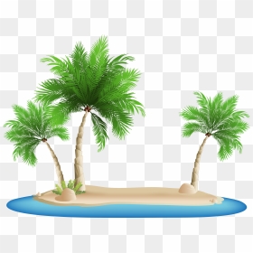 Transparent Palm Trees Clip Art - Palm Tree Png Beach, Png Download - palmtree png