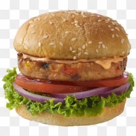 Fast Food Tofu Burger Transparent - Patty, HD Png Download - fast food png