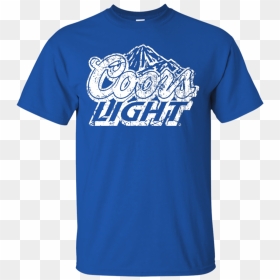 Coors Light Beer Brand Logo Label T-shirt - Active Shirt, HD Png Download - coors light logo png
