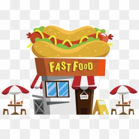 Banner Transparent Download Hot Dog Buffet Snack Bar - Fast Food Restaurant Png, Png Download - fast food png