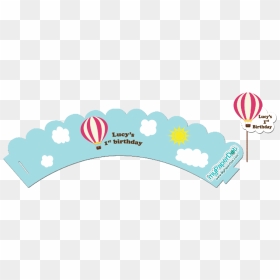 Hot Air Balloon Cupcake Wrapper, HD Png Download - air balloon png