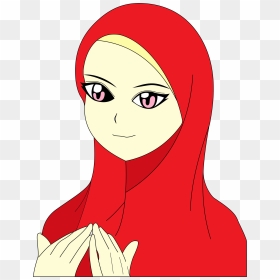 Cartoon Muslim Girl Png , Png Download - Facebook Cute Girl Cartoon, Transparent Png - muslim png