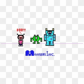 Monsters Inc Pixel Art, HD Png Download - monster inc png