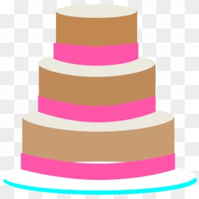 Layer Cake Clipart - 3 Layer Cake Clipart, HD Png Download - wedding cake png