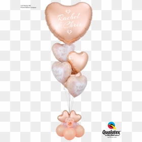 Ballon Drawing Just Married - Rose Gold Balloon Bouquet For Valentine's, HD Png Download - just married png