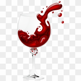Wine Glass Splash Png - Transparent Background Wine Glass Clipart, Png Download - wine splash png